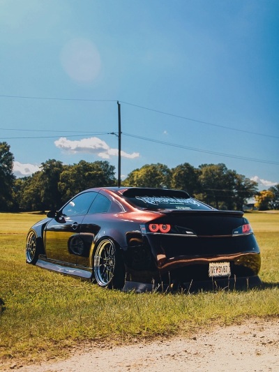 Ravoony Plus Gloss Black Rose Vinyl Wrap review aj_vq35 04