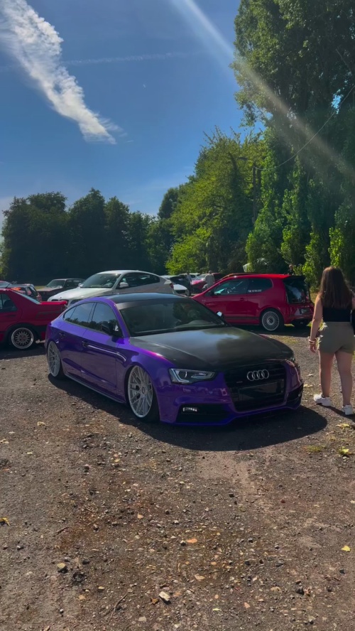 Ravoony Plus Glossy Explosion Purple Car Vinyl Wrap review gre.cars
