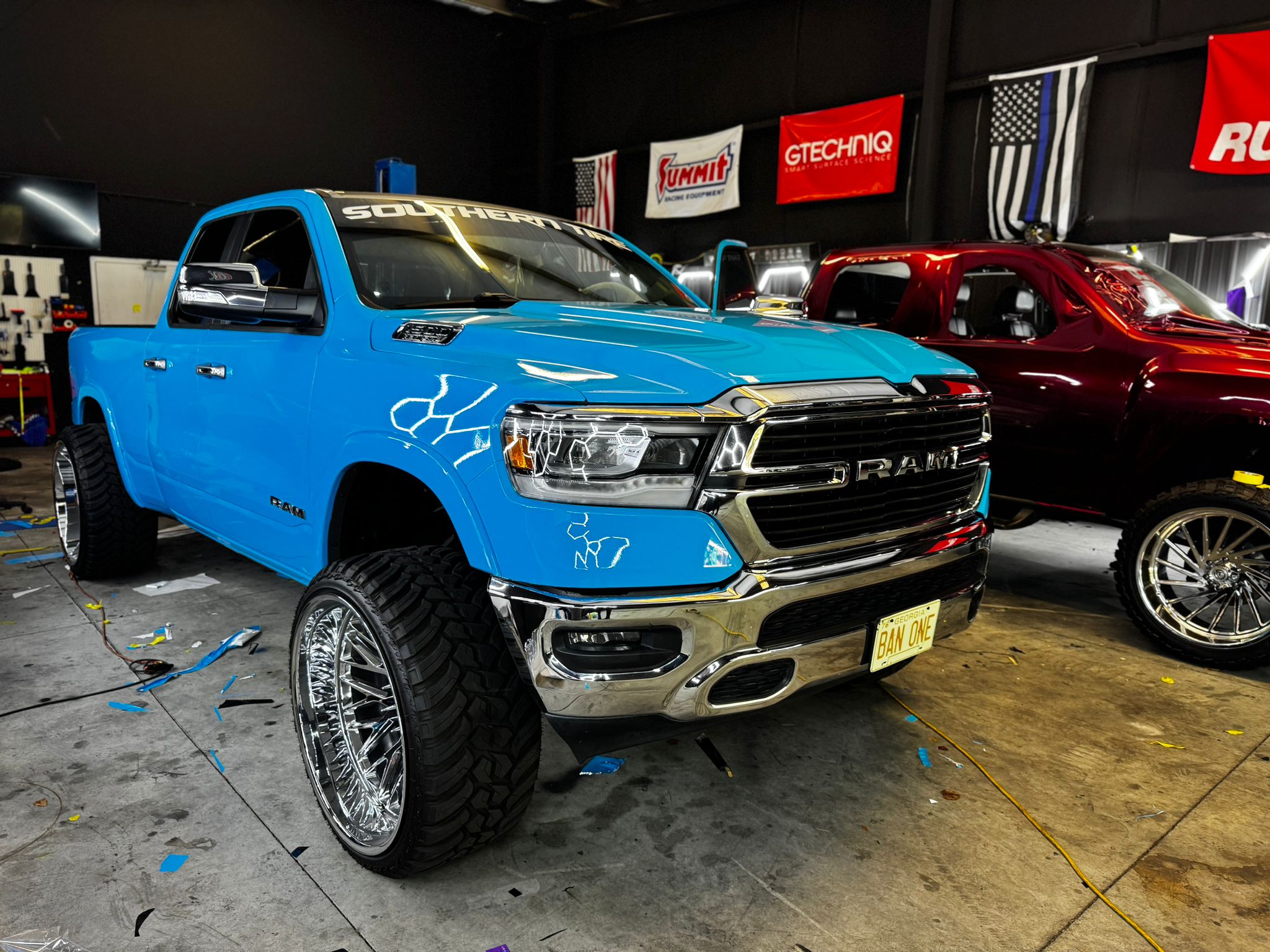 Ravoony Plus PET Glossy Crystal Blue Sky Car Vinyl Wrap review Kayla Maxwell 03