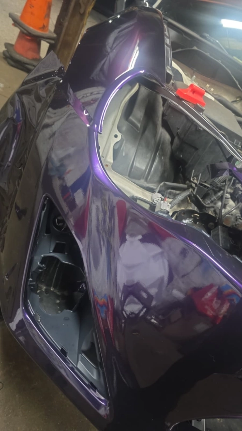 Ravoony Plus PET Gloss Midnight Purple Car Vinyl Wrap review 