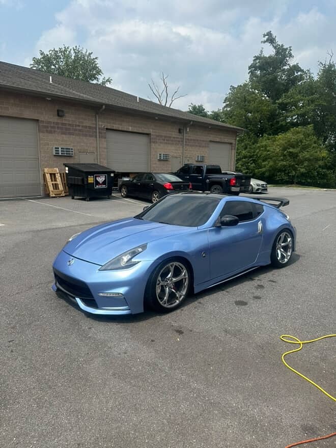 Ravoony Plus Glossy Metal Paint Mist Blue Car Wrap review diamondfinishautosalon 01