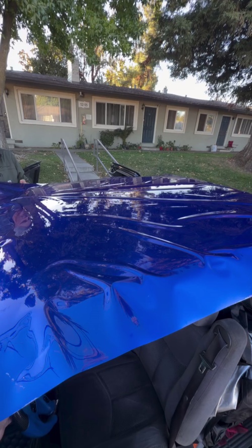 Ravoony Plus Gloss Metallic Blueberry Blue Vinyl Car Wrap review 