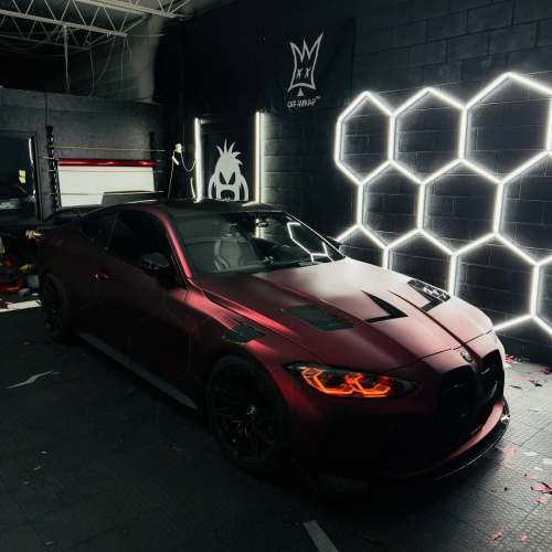 Ravoony Plus PET Matte Chrome Romanee Red Vinyl Car Wrap review 