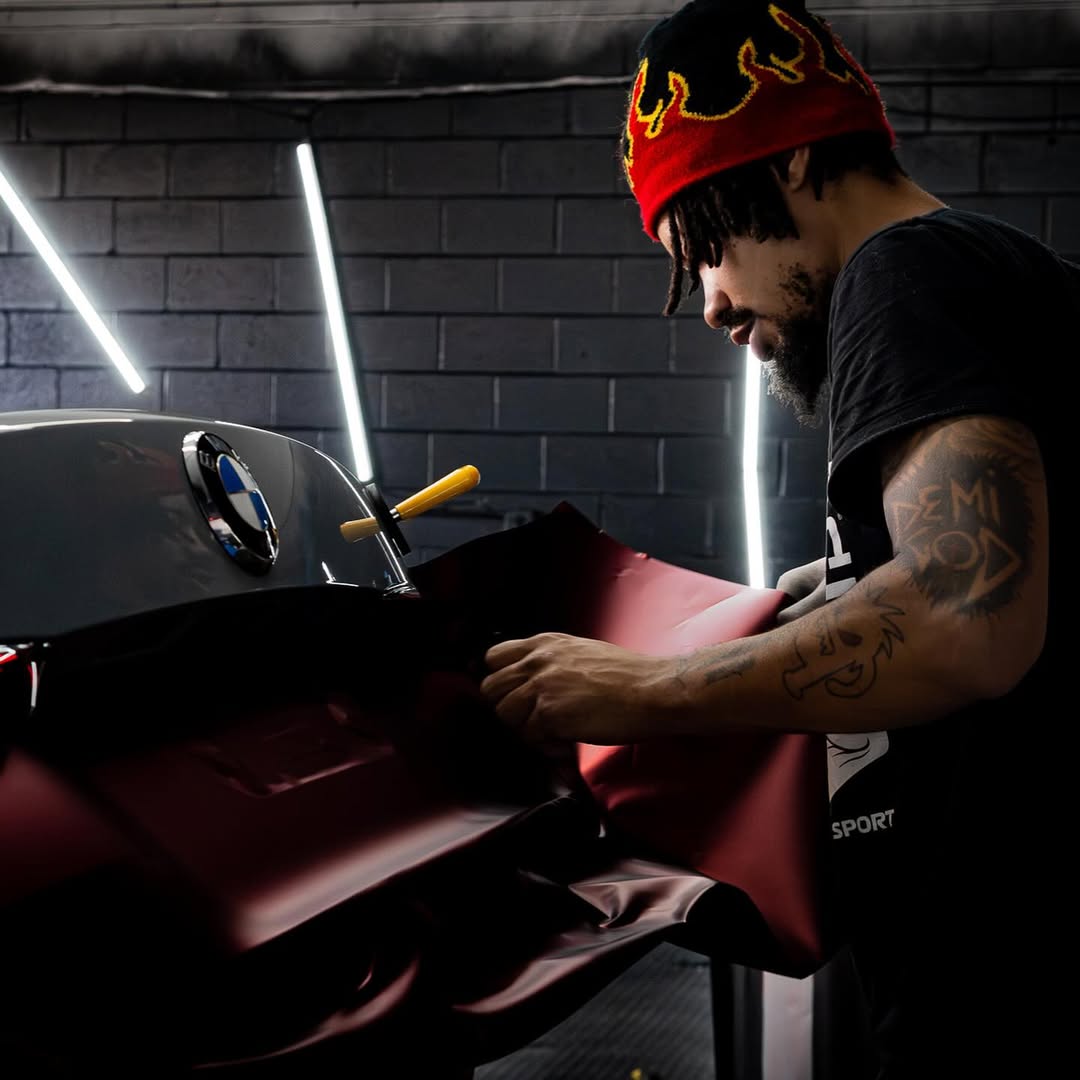 Ravoony Plus PET Matte Chrome Romanee Red Vinyl Car Wrap review Devs 04