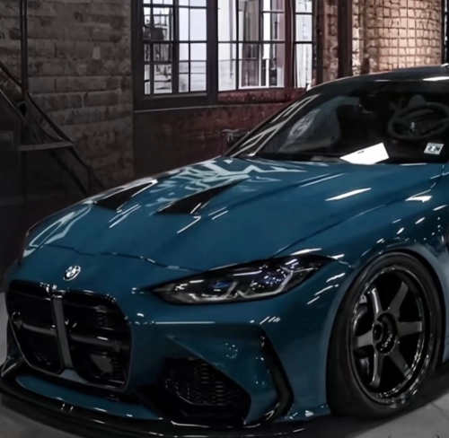 Ravoony Basic PET Gloss Butterfly Valley Blue Vinyl Car Wrap review 