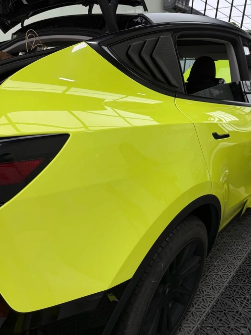 Ravoony Basic PET BMW Gloss São Paulo Yellow Car Vinyl Wrap review 