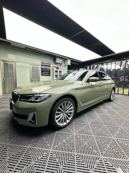 Ravoony Basic PET Gloss Khaki Green Car Vinyl Wrap review 