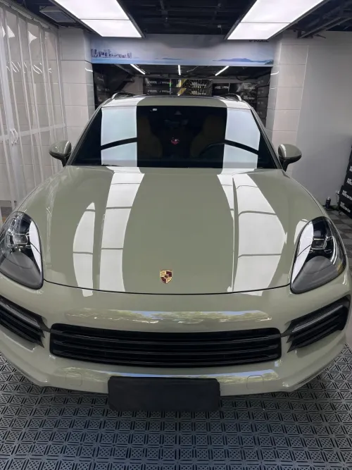 Ravoony Basic PET Glossy Light Khaki Green Car Wrap review 