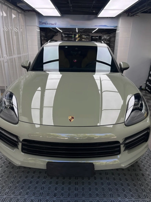 Ravoony Basic PET Glossy Light Khaki Green Car Wrap review 