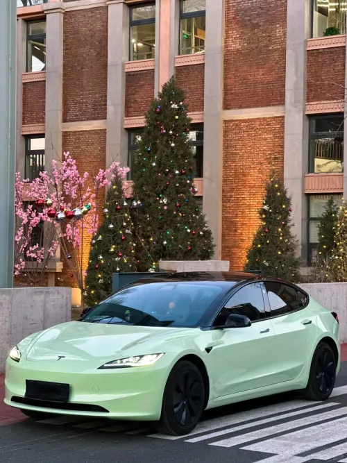 Ravoony Basic PET Gloss Avocado Green Car Vinyl Wrap review 