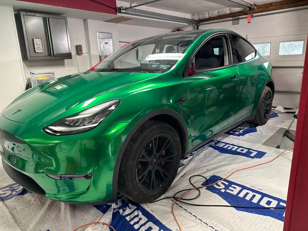 Ravoony Plus Glossy Metal Flame Green Vinyl Car Wrap review Asd W 00