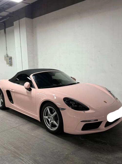Ravoony Basic PET Glossy Baby Pink Car Vinyl Wrap review 