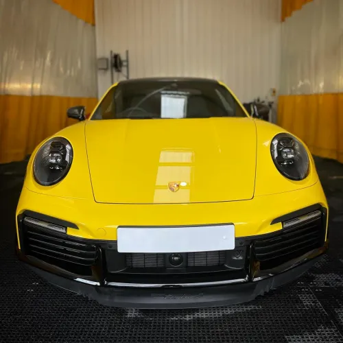 Ravoony Basic PET High Glossy Racing Yellow Vinyl Wrap review 