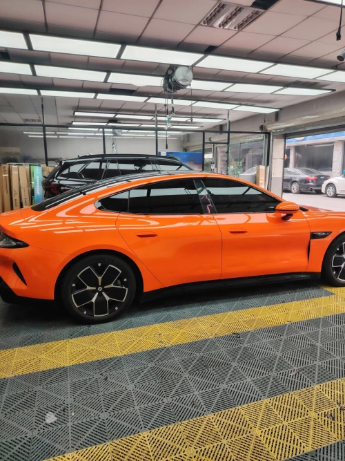 Ravoony Basic PET Gloss Orange Car Wrap review 