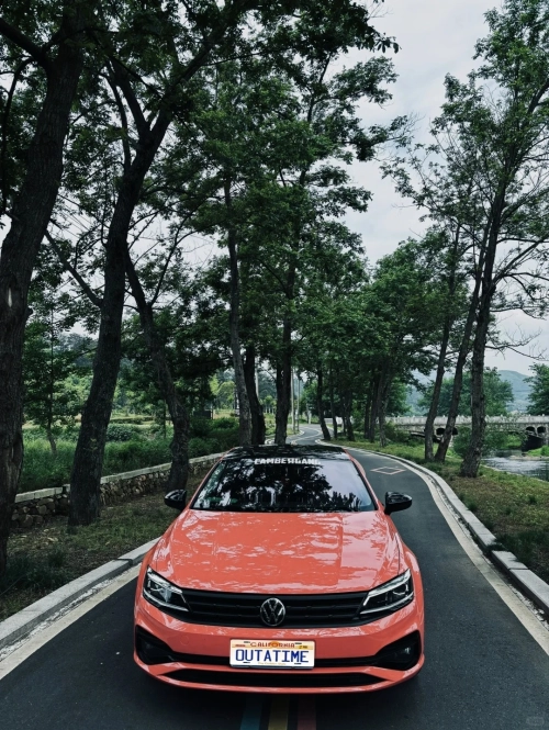 Ravoony Basic PET Glossy Coral Orange Vinyl Wrap review 