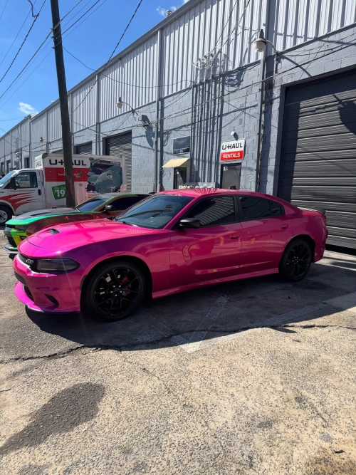 Ravoony Basic PET Glossy Crystal Rose Red Vinyl Car Wrap review 