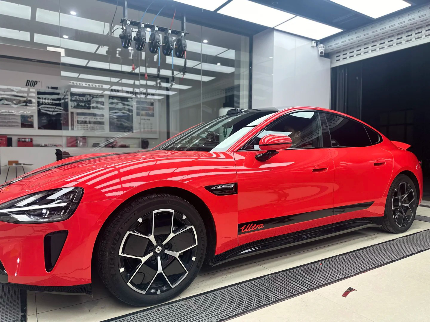 Ravoony Basic PET Glossy Crystal Ferrari Red Vinyl Car Wrap review Elite Customs 00