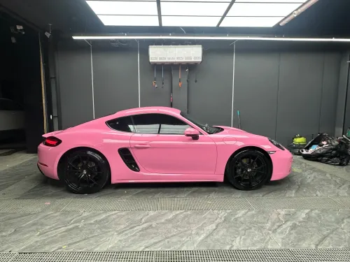 Ravoony Basic PET Glossy Princess Pink Vinyl Car Wrap review 