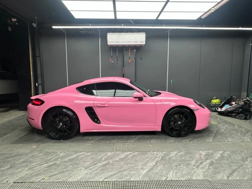 Ravoony Basic PET Glossy Princess Pink Vinyl Car Wrap review 