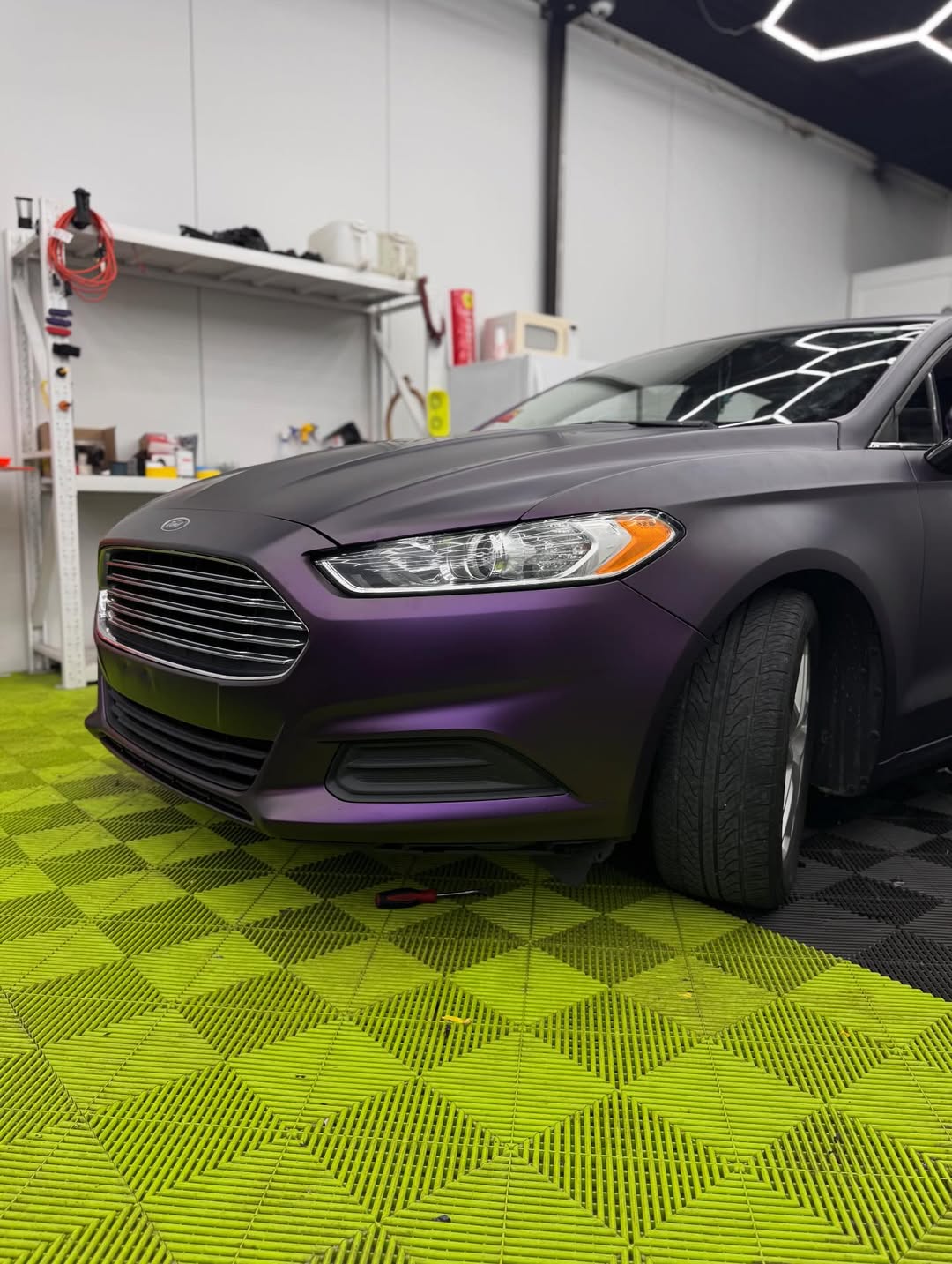   Ravoony Plus Ultra Matte Black Purple Car Vinyl Wrap review Ironclad Wraps Co 00