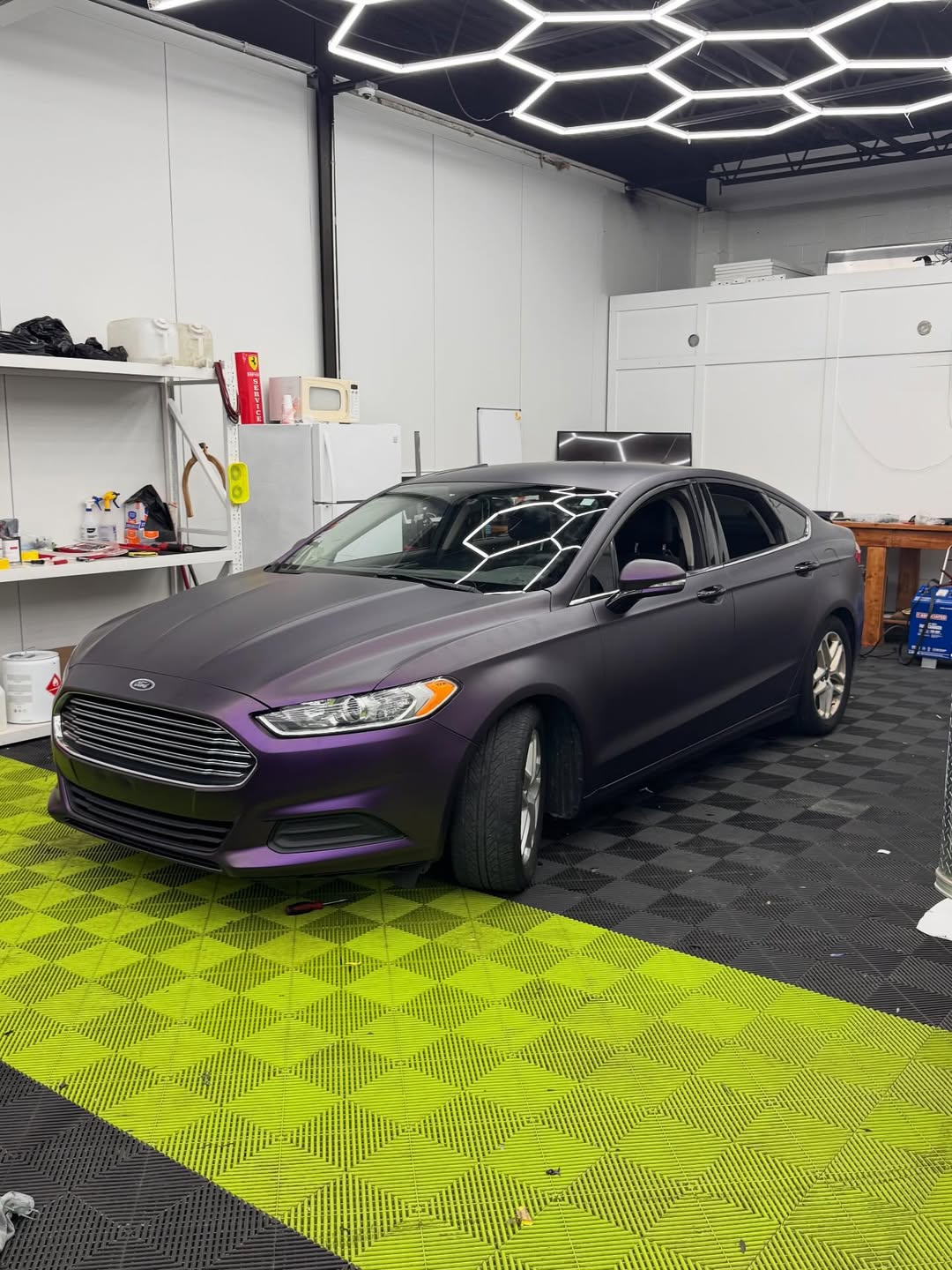   Ravoony Plus Ultra Matte Black Purple Car Vinyl Wrap review Ironclad Wraps Co 01