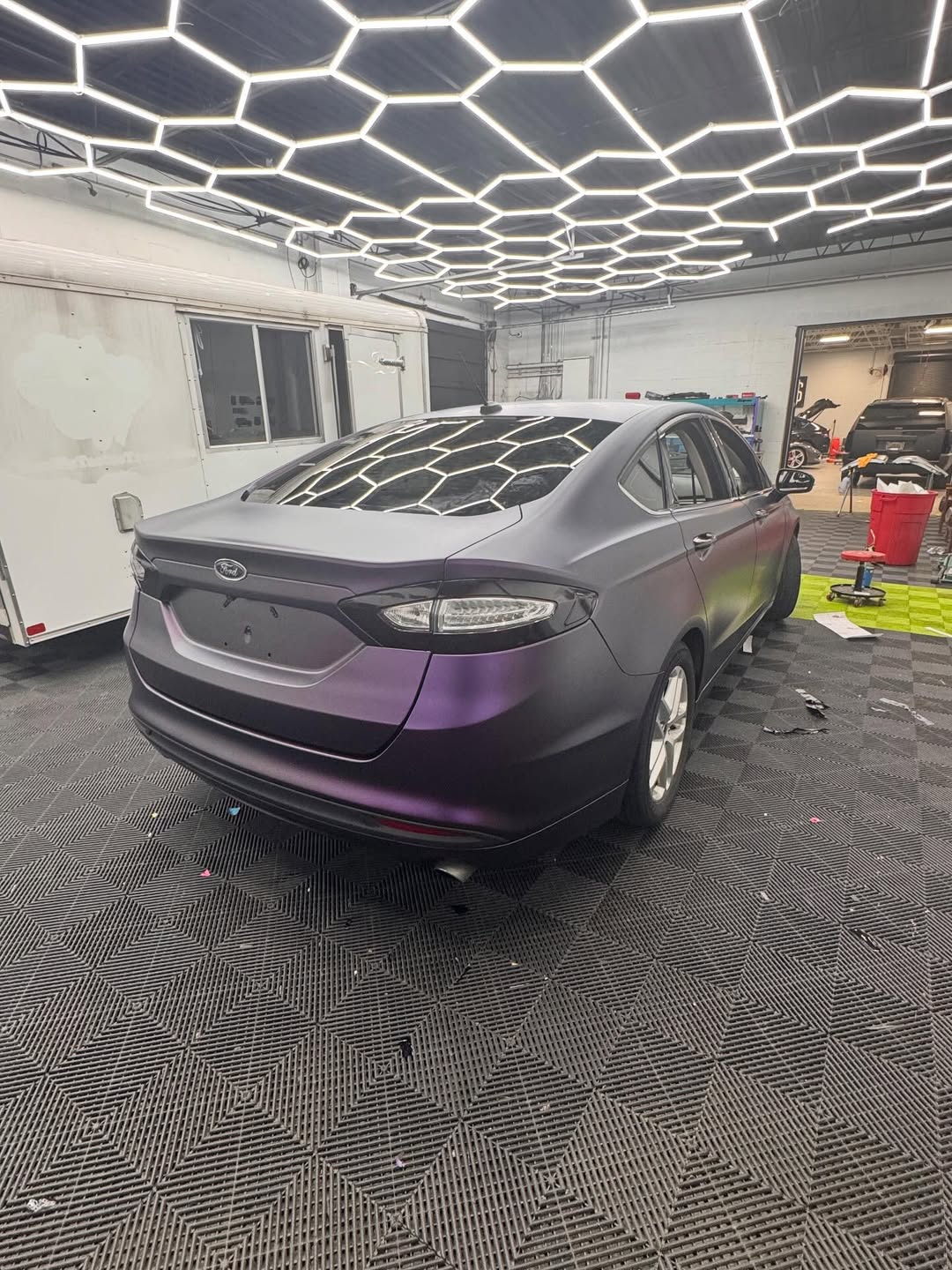   Ravoony Plus Ultra Matte Black Purple Car Vinyl Wrap review Ironclad Wraps Co 03