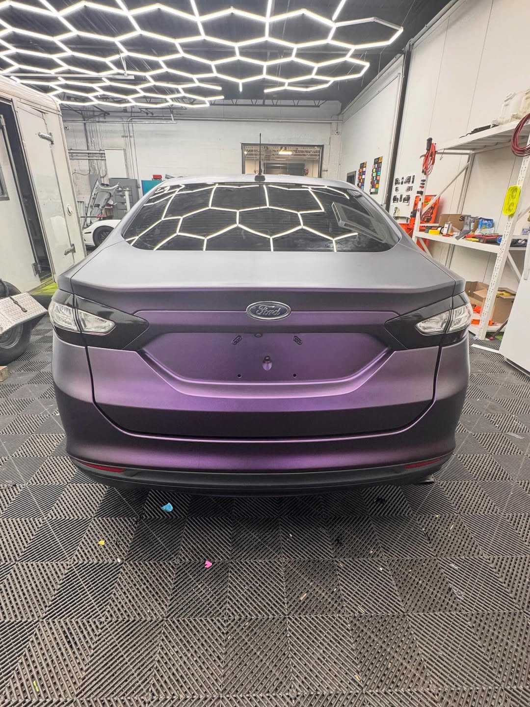   Ravoony Plus Ultra Matte Black Purple Car Vinyl Wrap review Ironclad Wraps Co 02