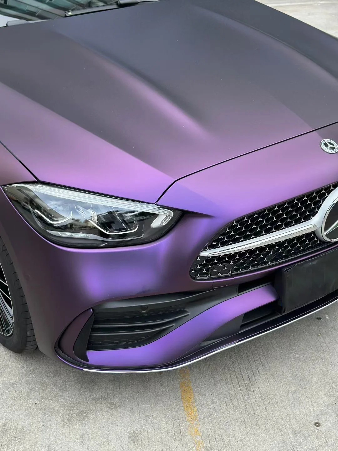 Ravoony Plus Ultimate Flat Magic Purple Car Vinyl Wrap review 1