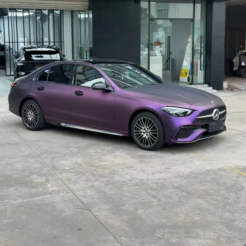 Ravoony Plus PET Ultimate Flat Magic Purple Car Vinyl Wrap review 