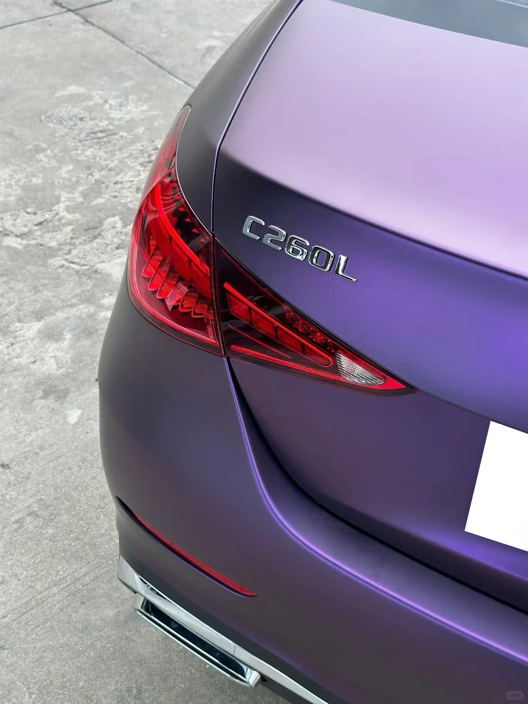 Ravoony Plus Ultimate Flat Magic Purple Car Vinyl Wrap review 3