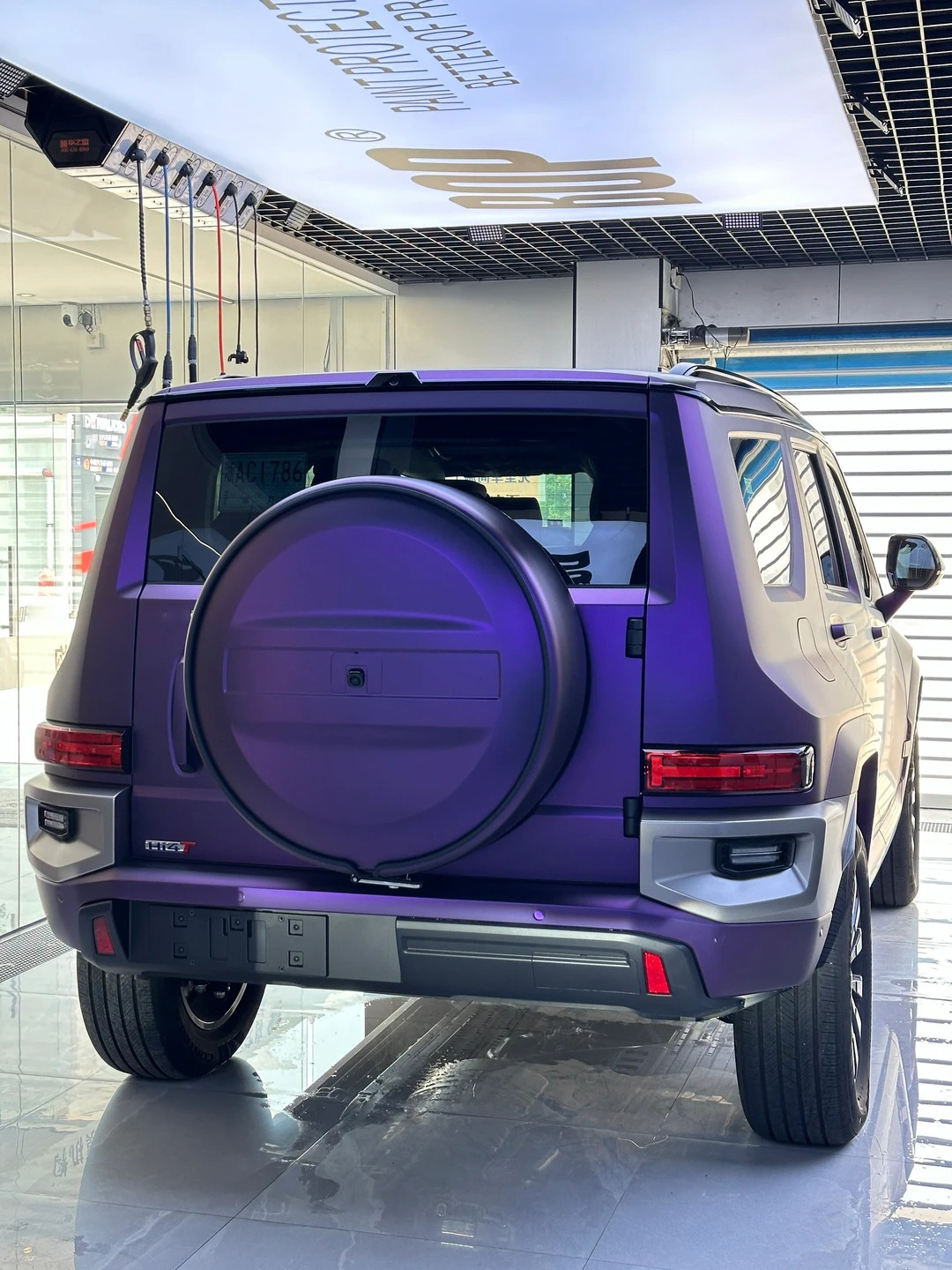 Ravoony Plus Ultimate Flat Magic Purple Car Vinyl Wrap review 5