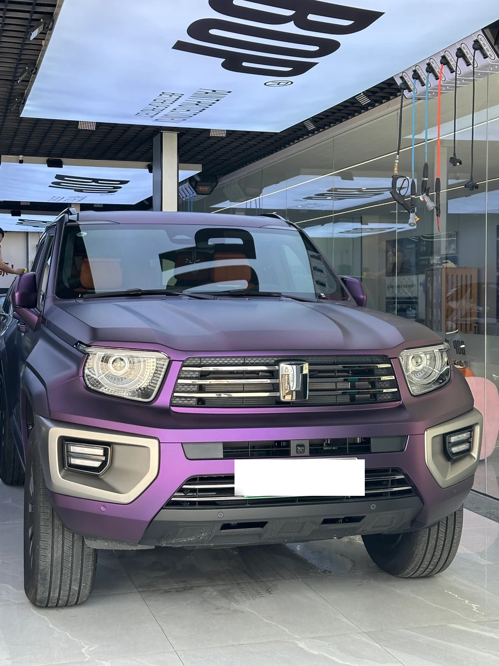 Ravoony Plus Ultimate Flat Magic Purple Car Vinyl Wrap review 2