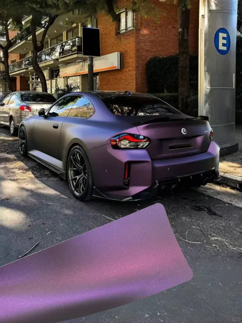 Ravoony Plus Ultimate Flat Magic Purple Car Vinyl Wrap review 