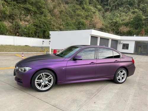 Ravoony Plus PET Ultimate Flat Magic Purple Car Vinyl Wrap review 