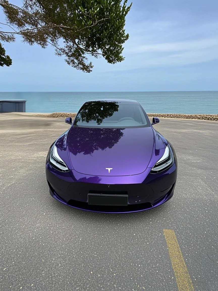 Ravoony Plus Gloss Ghost Midnight Purple Car Vinyl Wrap review 0