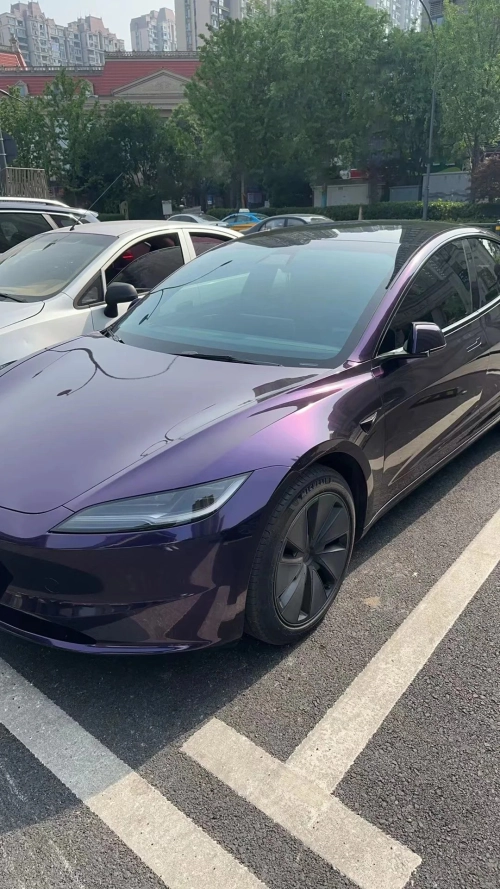 Ravoony Plus PET Gloss Ghost Midnight Purple Car Vinyl Wrap review 