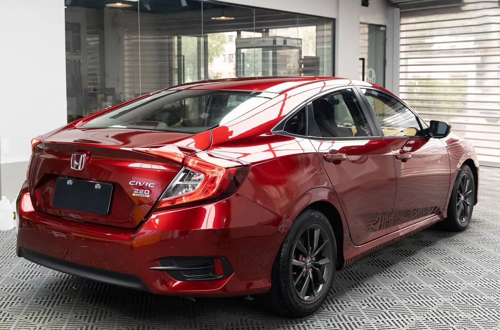 Ravoony Plus PET Tesla Gloss Midnight Cherry Red Vinyl Car Wrap review 1