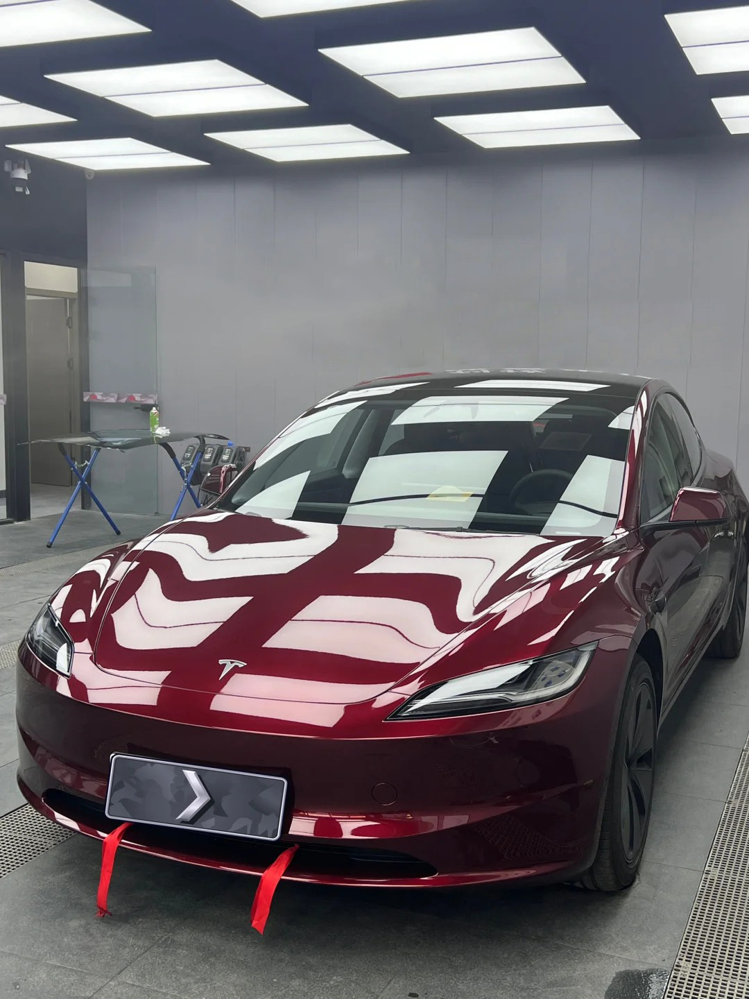 Ravoony Plus PET Tesla Gloss Midnight Cherry Red Vinyl Car Wrap review 0