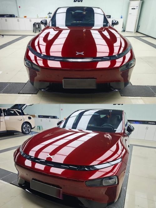 Ravoony Plus PET Tesla Gloss Midnight Cherry Red Vinyl Car Wrap review 