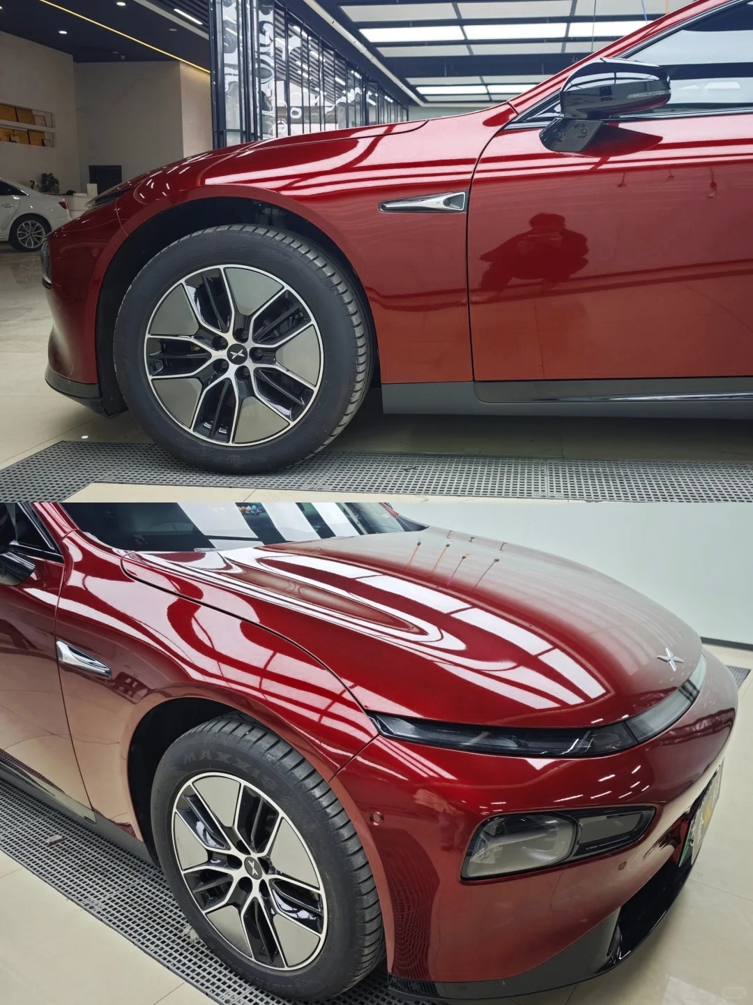 Ravoony Plus PET Tesla Gloss Midnight Cherry Red Vinyl Car Wrap review 1