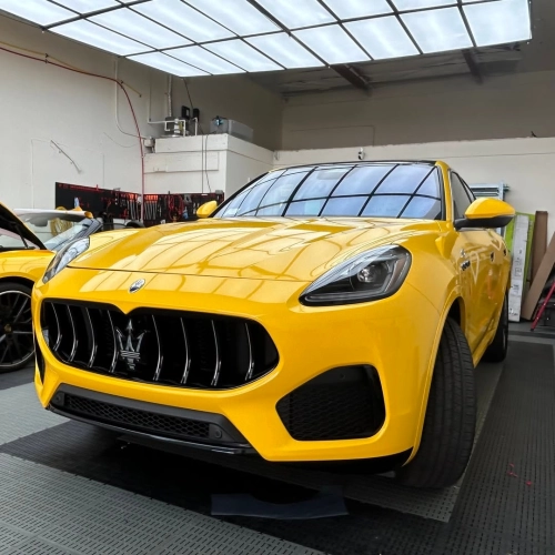 Ravoony Plus PET Gloss Sunflower Yellow Vinyl Wrap review 