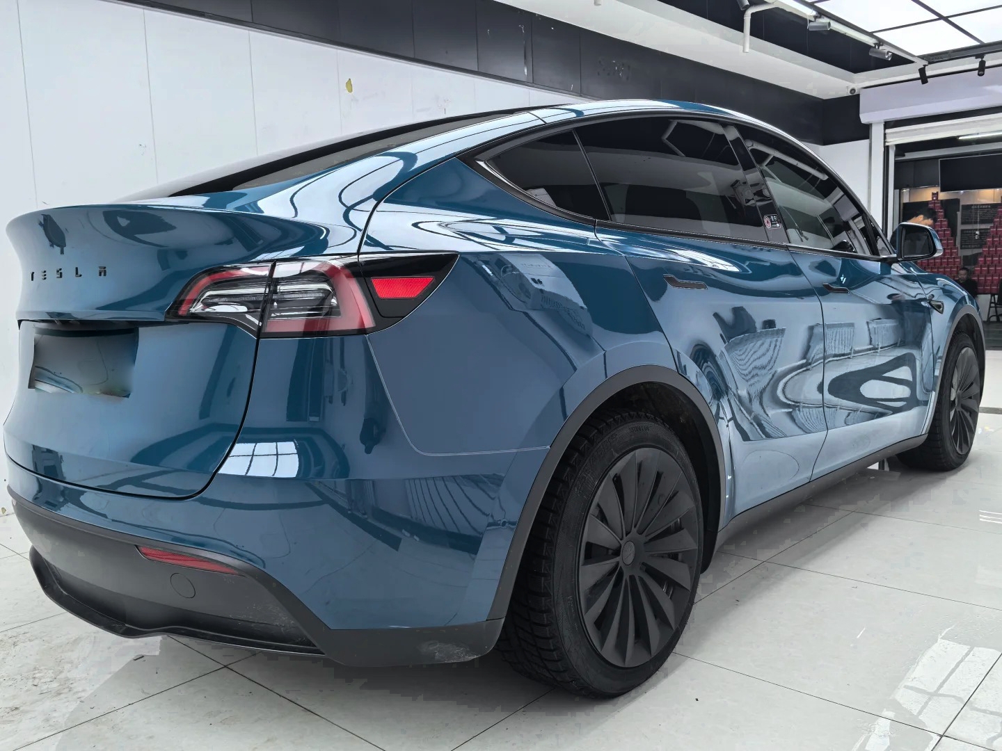 Ravoony Plus PET Glossy Porsche Deep Blue Car Vinyl Wrap review 1