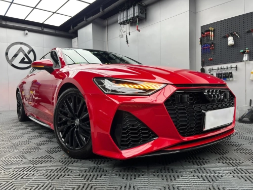 Ravoony Plus Porsche Gloss Carmine Red Vinyl Car Wrap review 