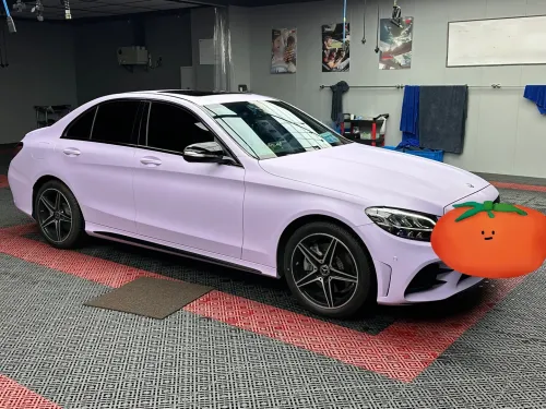 Ravoony Plus PET Ultra-Matte Violet Star Car Wrap review 