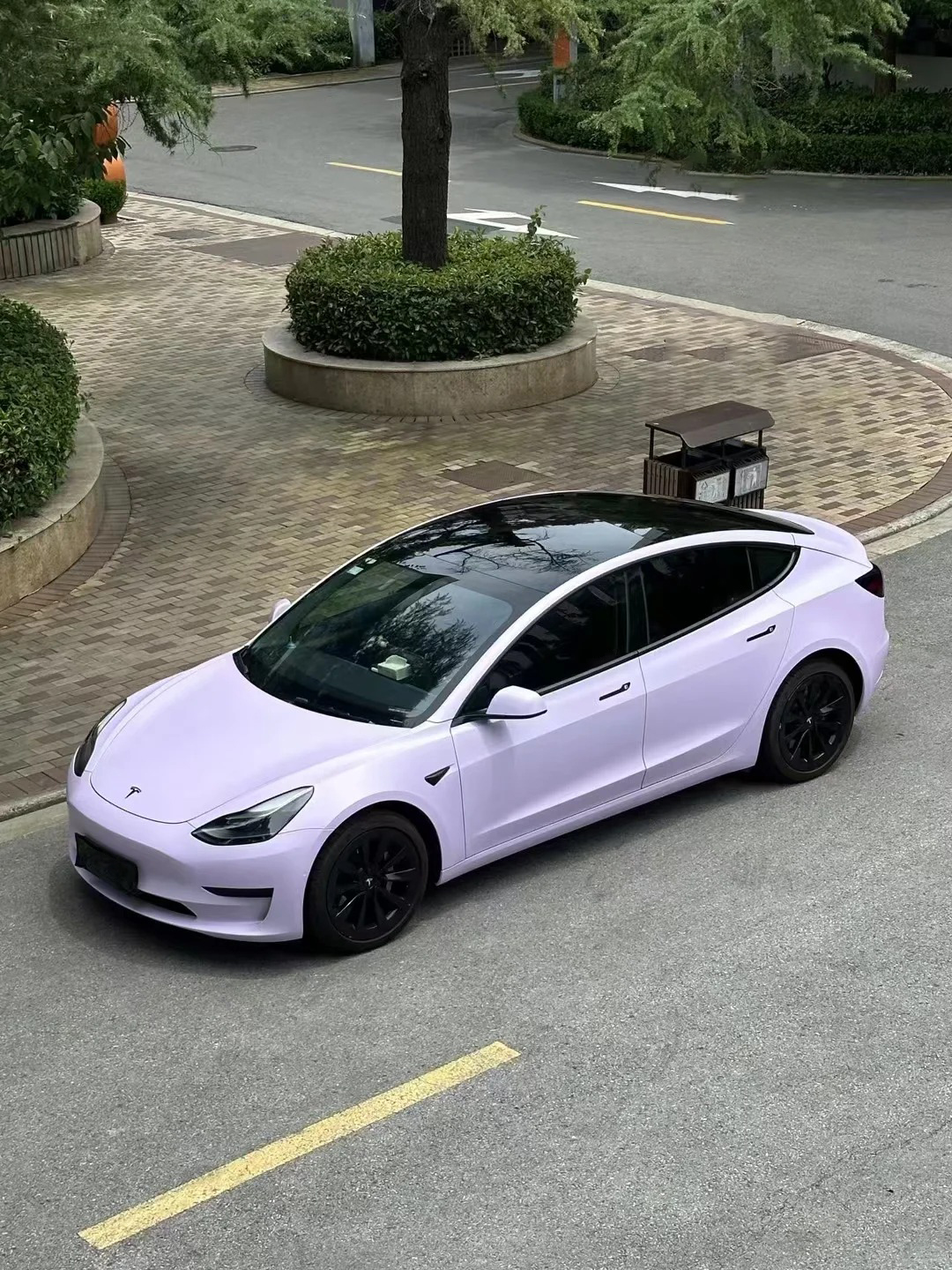 Ravoony Plus PET Ultra-Matte Violet Star Car Wrap review 1