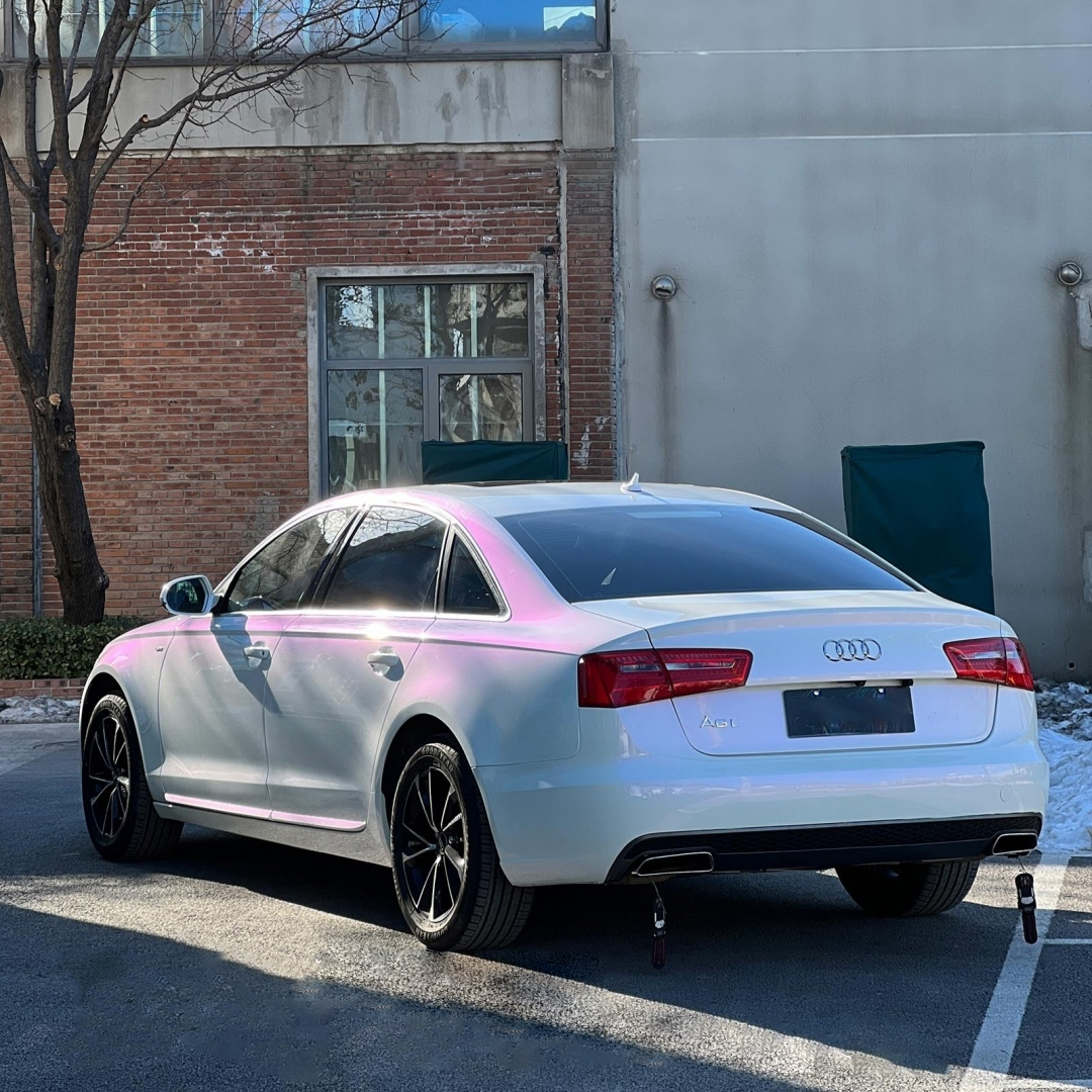 Ravoony Plus PET Glossy White to Purple Vinyl Car Wrap review Jake Sullivan