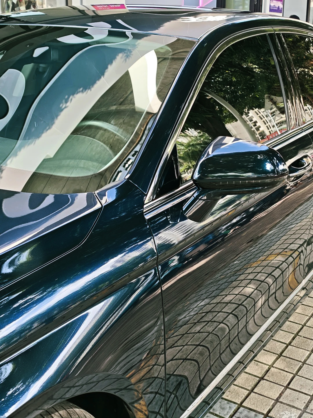 Ravoony Basic Gloss Diamond Black Fantasy Blue Car Vinyl Wrap review Alex R 00