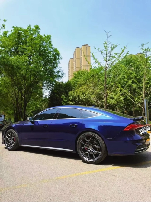 Ravoony Plus PET BMW Gloss Phytonic Blue Vinyl Car Wrap review 