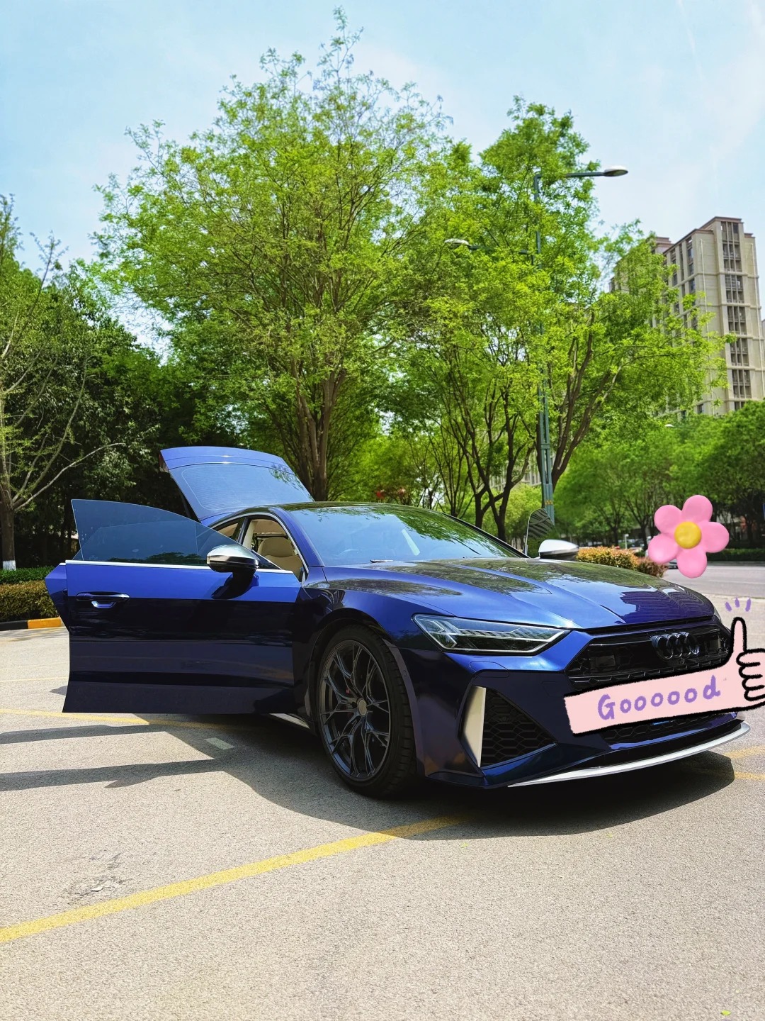 Ravoony Plus PET BMW Gloss Phytonic Blue Vinyl Car Wrap review Natalie Pow 02