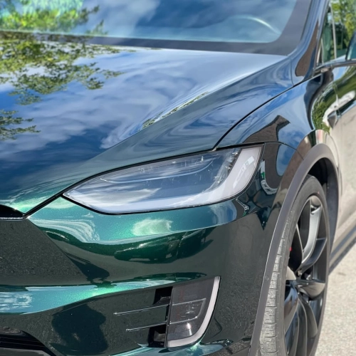 Ravoony Plus PET Gloss Pearlized Benz Emerald Green Car Vinyl Wrap review 